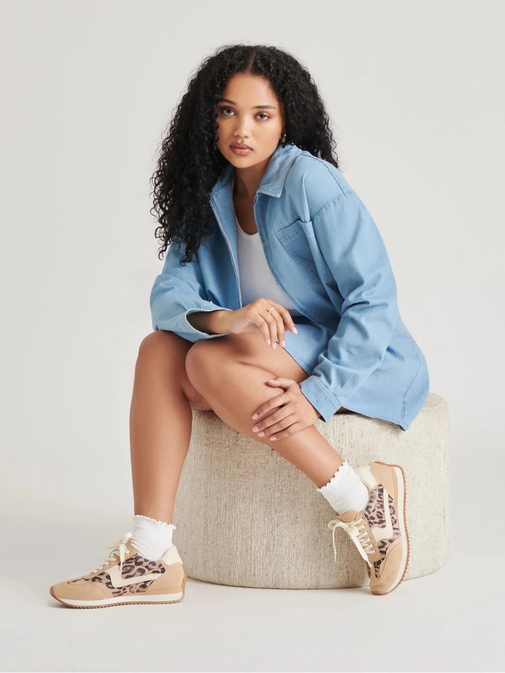 Dolce Vita Leopard suede b nted sneakers NWT - Picture 4 of 15